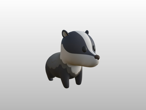 Character293 Badger Modelo 3D