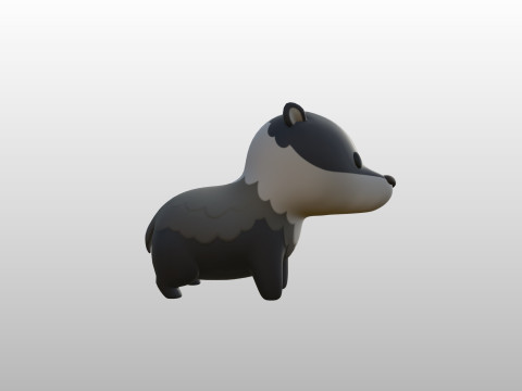 Character293 Badger Modelo 3D