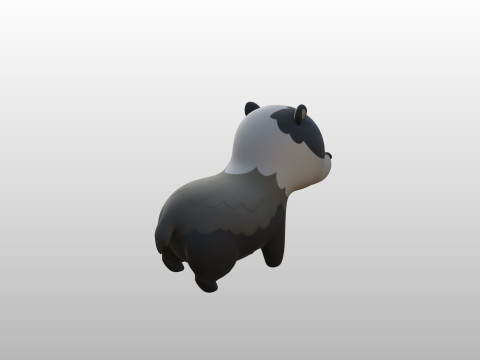 Character293 Badger Modelo 3D