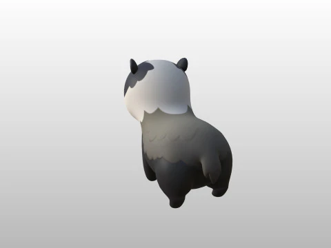Character293 Badger 3D Model