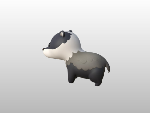 Character293 Badger Modelo 3D
