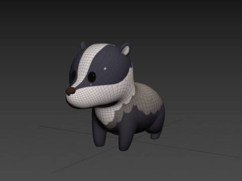 Character293 Badger Modelo 3D