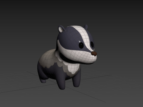 Character293 Badger Modelo 3D