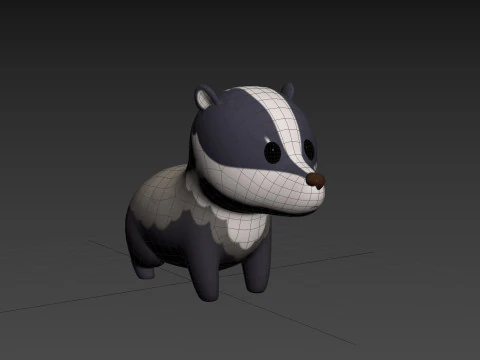 Character293 Badger 3D Model