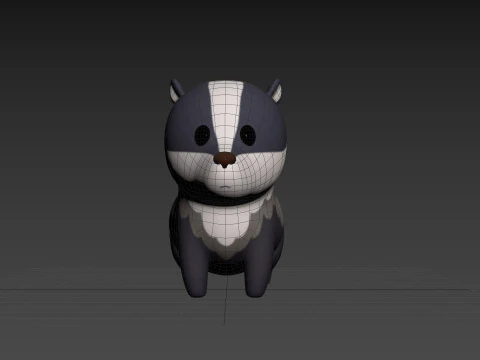 Character293 Badger 3D Model
