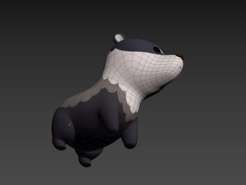 Character293 Badger 3D Model