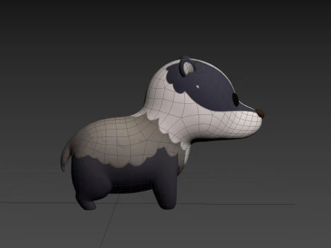 Character293 Badger 3D Model