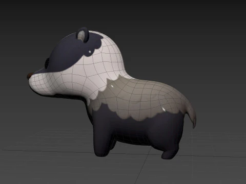 Character293 Badger 3D Model