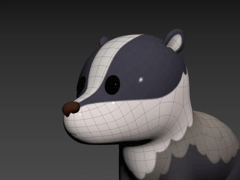 Character293 Badger 3D Model