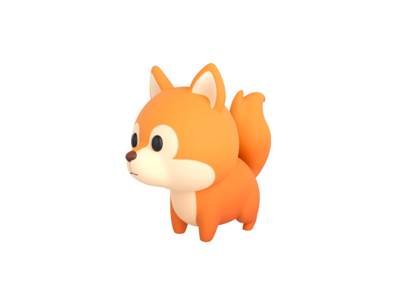 Character298 Squirrel 3D Model .c4d .max .obj .3ds .fbx .stl .blend 