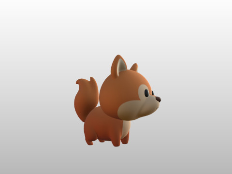 Character298 Squirrel 3D Model