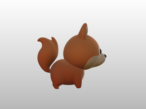 Character298 Squirrel 3D Model