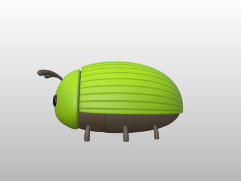 Character299 Beetle Model 3D