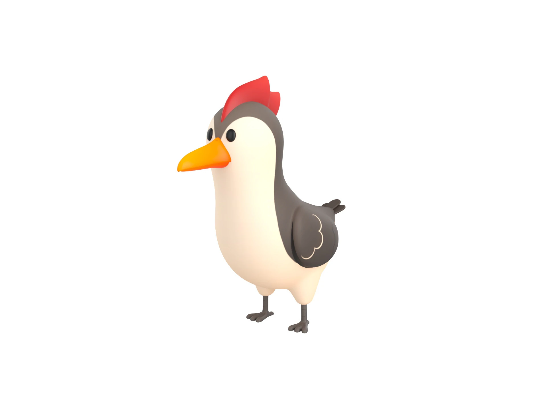 Character300 Woodpecker 3D Model .c4d .max .obj .3ds .fbx .stl .blend