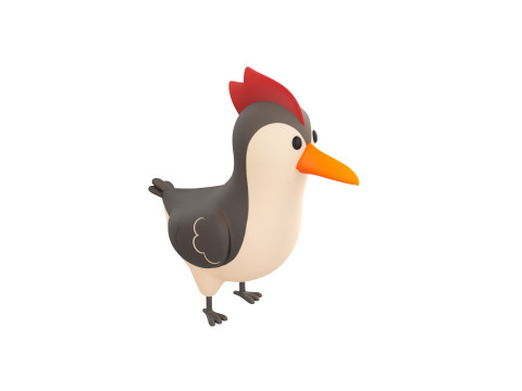 Character300 Woodpecker Modèle 3D