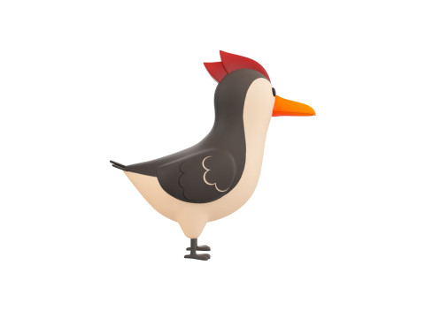 Character300 Woodpecker Modèle 3D