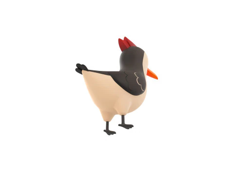 Character300 Woodpecker 3D Model