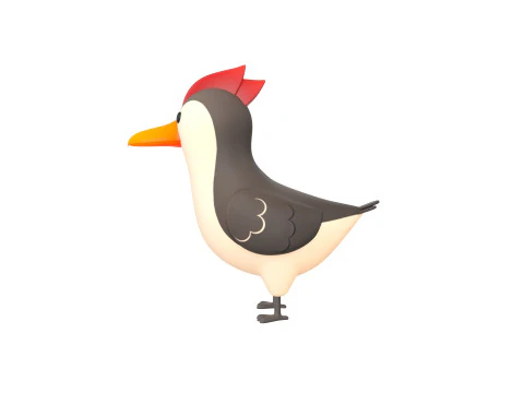 Character300 Woodpecker 3D Model