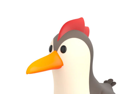 Character300 Woodpecker 3D Model