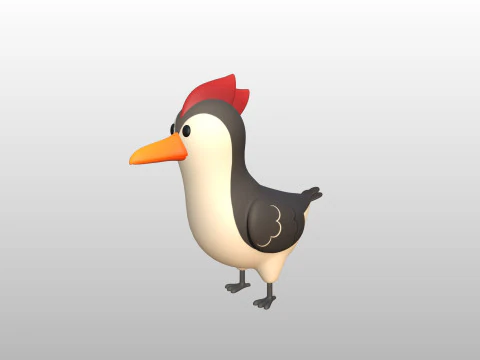 Character300 Woodpecker 3D Model