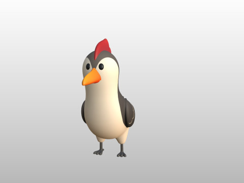 Character300 Woodpecker Modèle 3D