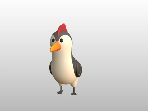 Character300 Woodpecker 3D Model