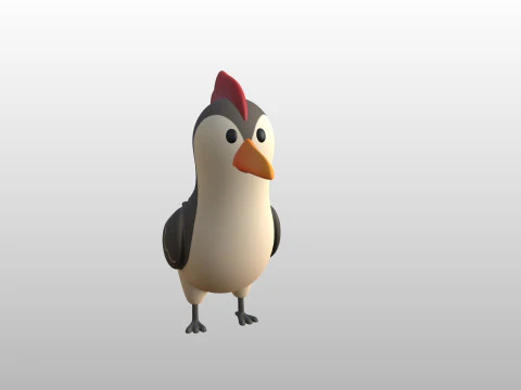 Character300 Woodpecker 3D Model