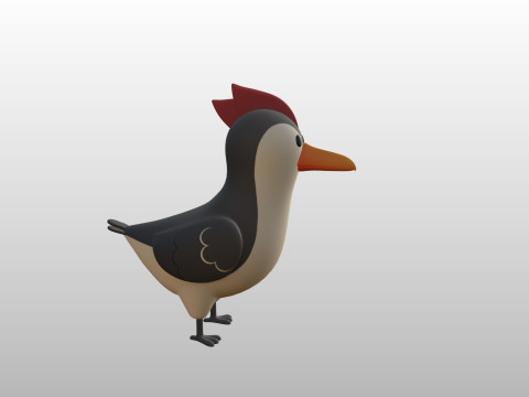 Character300 Woodpecker Modèle 3D
