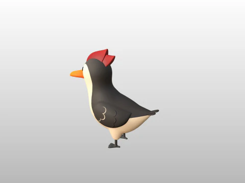 Character300 Woodpecker 3D Model