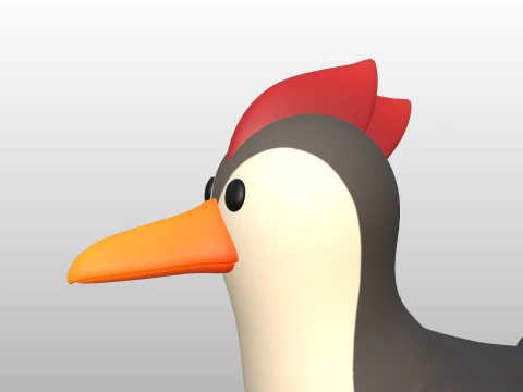 Character300 Woodpecker 3D Model