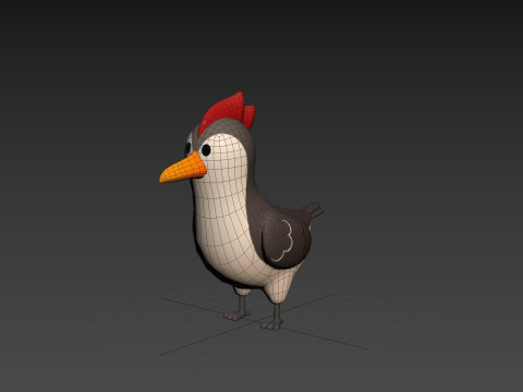 Character300 Woodpecker Modèle 3D