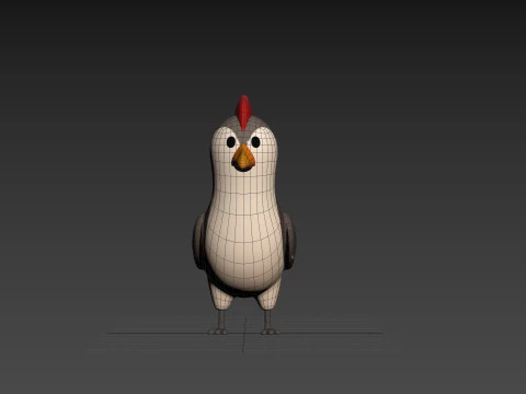 Character300 Woodpecker 3D Model