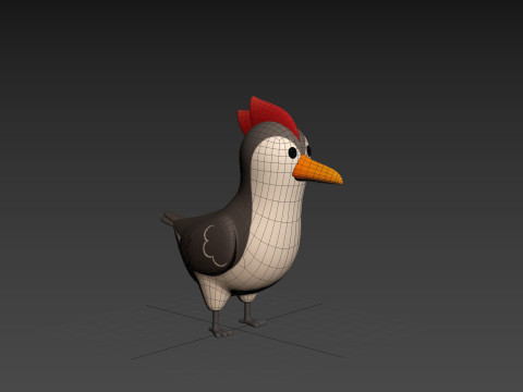 Character300 Woodpecker Modèle 3D