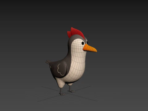 Character300 Woodpecker 3D Model