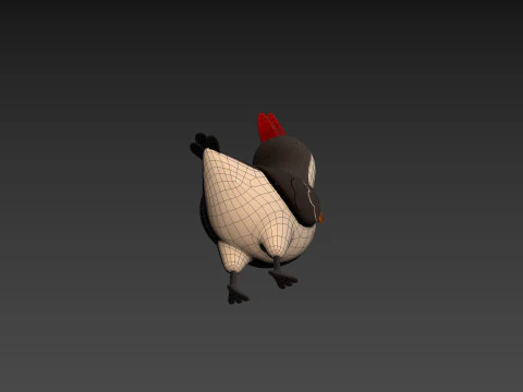 Character300 Woodpecker 3D Model