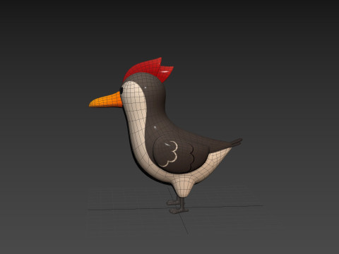 Character300 Woodpecker Modèle 3D