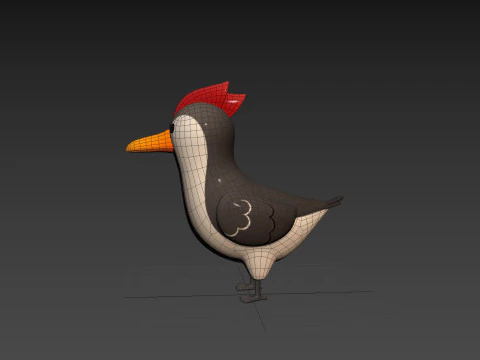 Character300 Woodpecker 3D Model