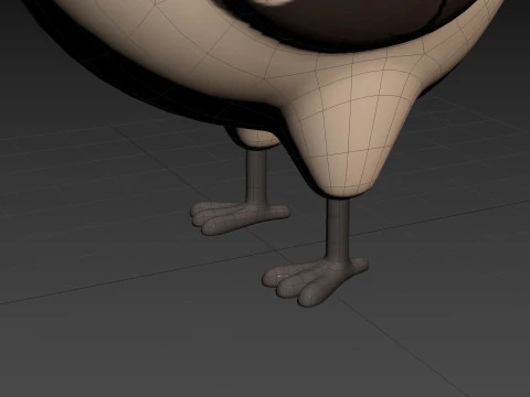 Character300 Woodpecker 3D Model