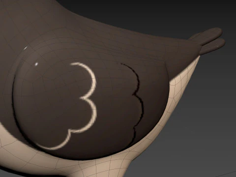 Character300 Woodpecker 3D Model
