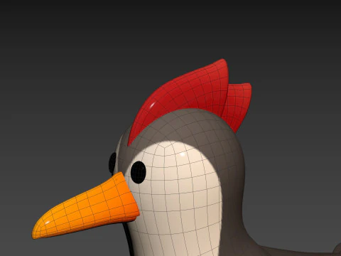 Character300 Woodpecker 3D Model