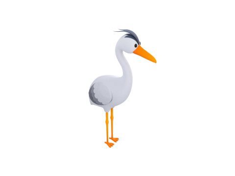 Character301 Heron Model 3D