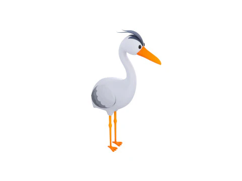 Character301 Heron 3D Model