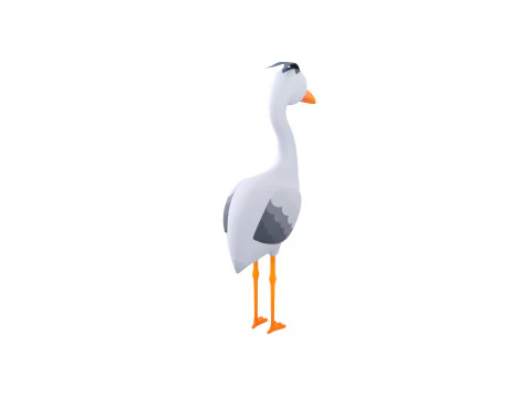 Character301 Heron 3D Model
