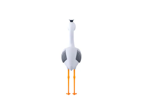 Character301 Heron 3D Model