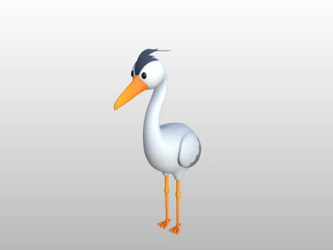 Character301 Heron 3D Model