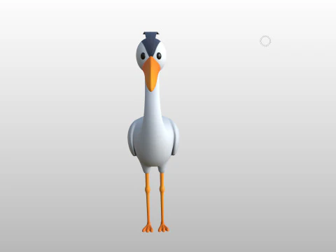 Character301 Heron 3D Model