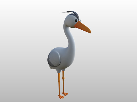 Character301 Heron Model 3D
