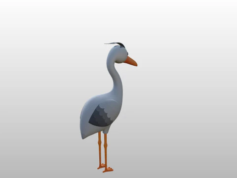 Character301 Heron 3D Model