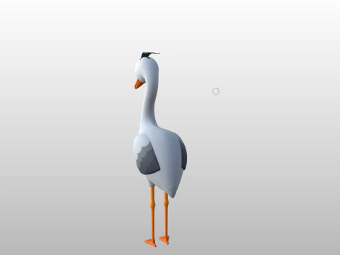 Character301 Heron 3D Model