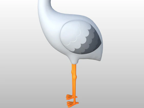 Character301 Heron 3D Model